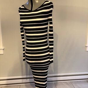 Striped Bodycon Dress - H&M